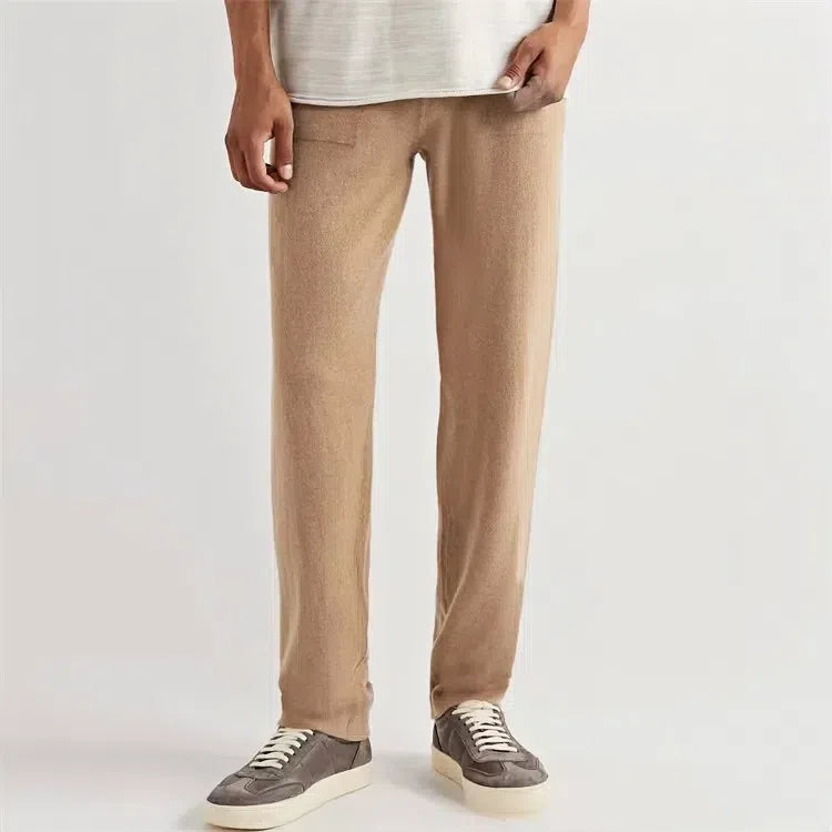 Pantalon en cachemire fabriqué à la main - Sable Khaki