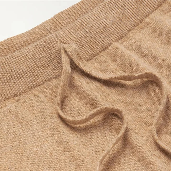 Pantalon en cachemire fabriqué à la main - Sable Khaki