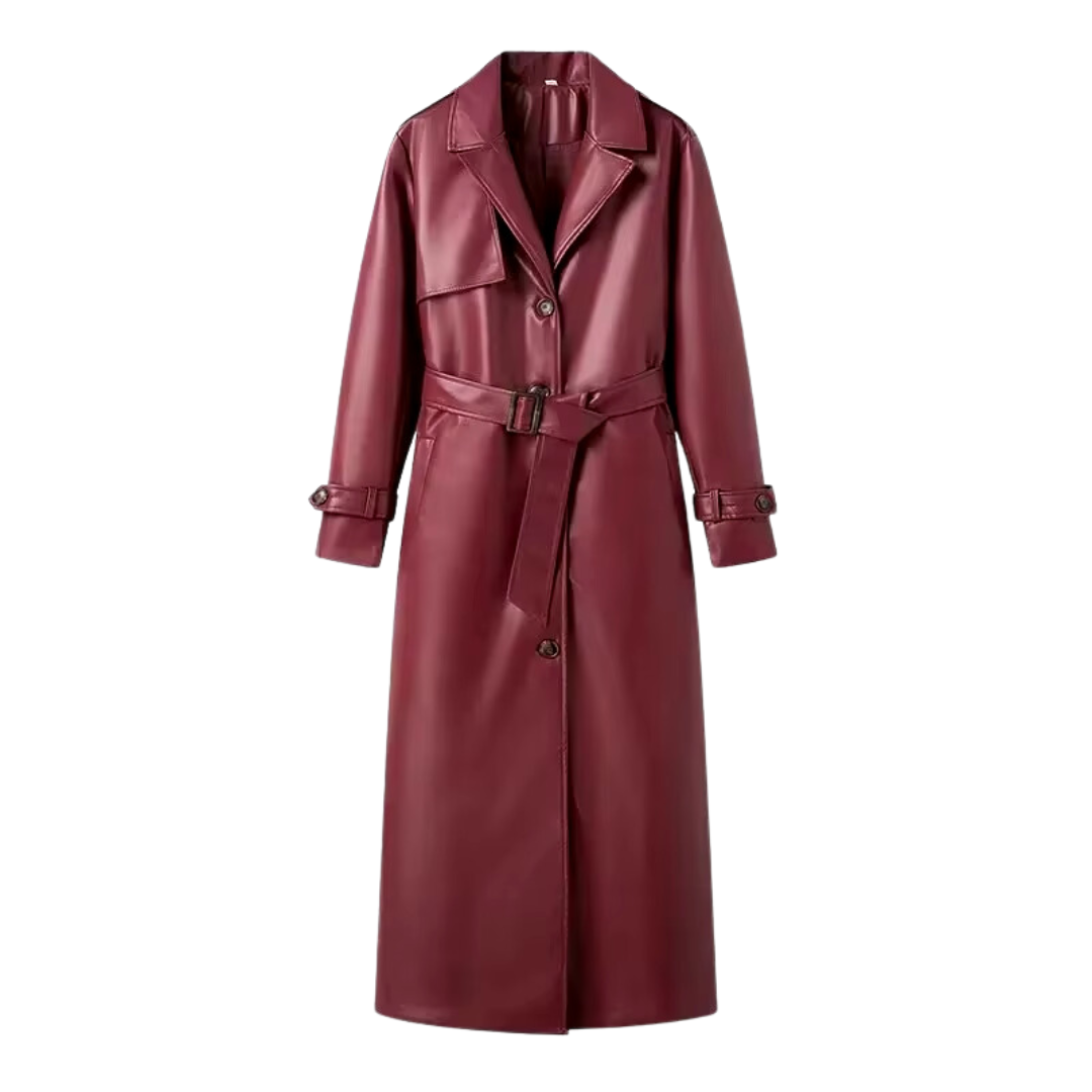 Laurier™ | Veste longue en cuir