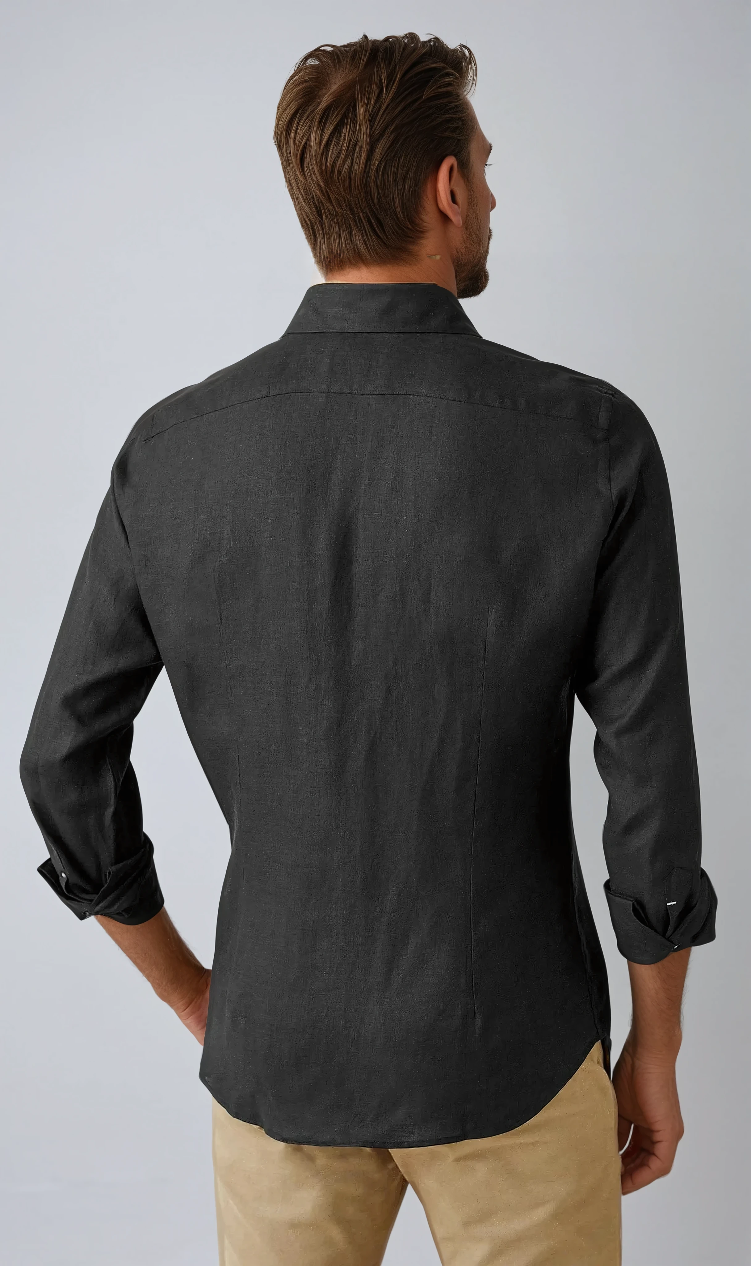 Chemise en Lin Noire