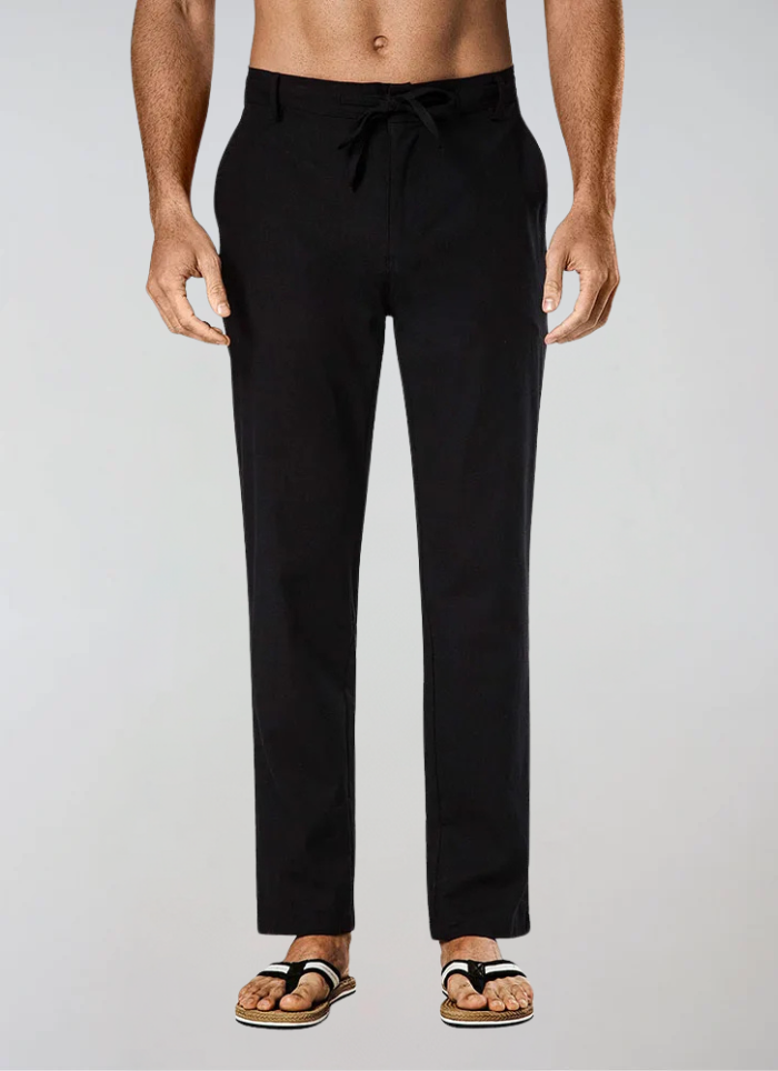 Pantalon en lin Sea Side - Noir