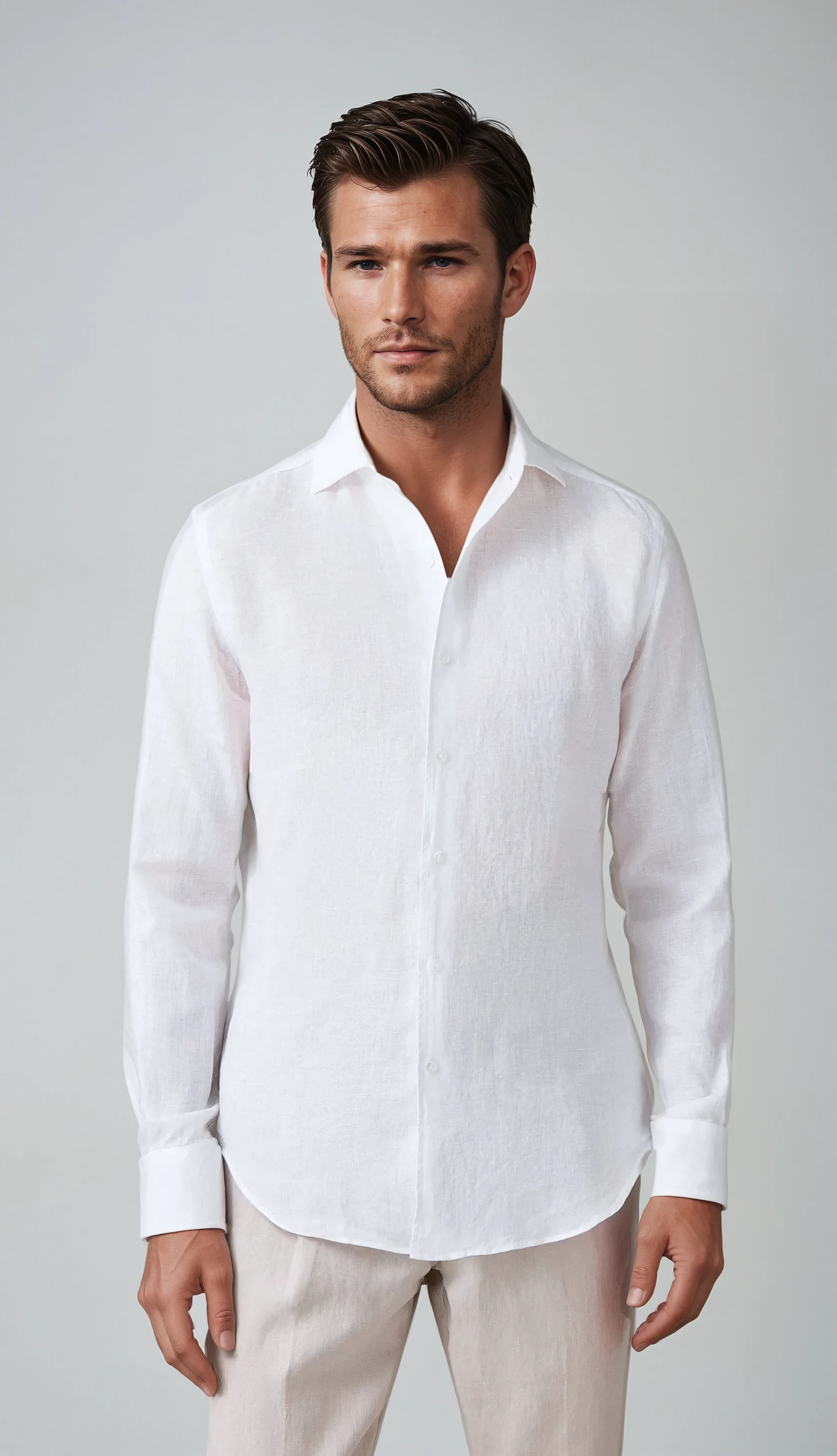 Chemise en Lin Blanche